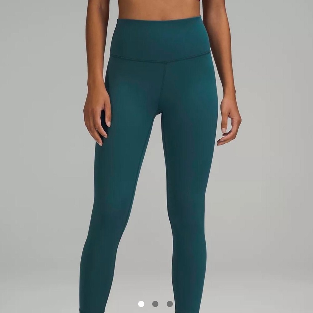 Lululemon Dark Green Wunder Under Leggings